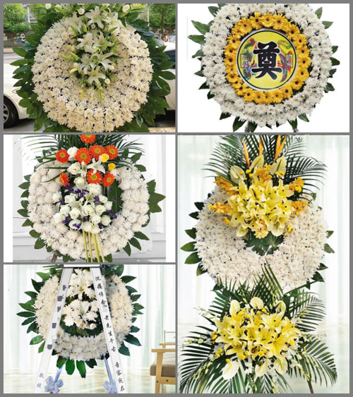 河南南阳新野县溧河铺镇江黄集村花圈速递